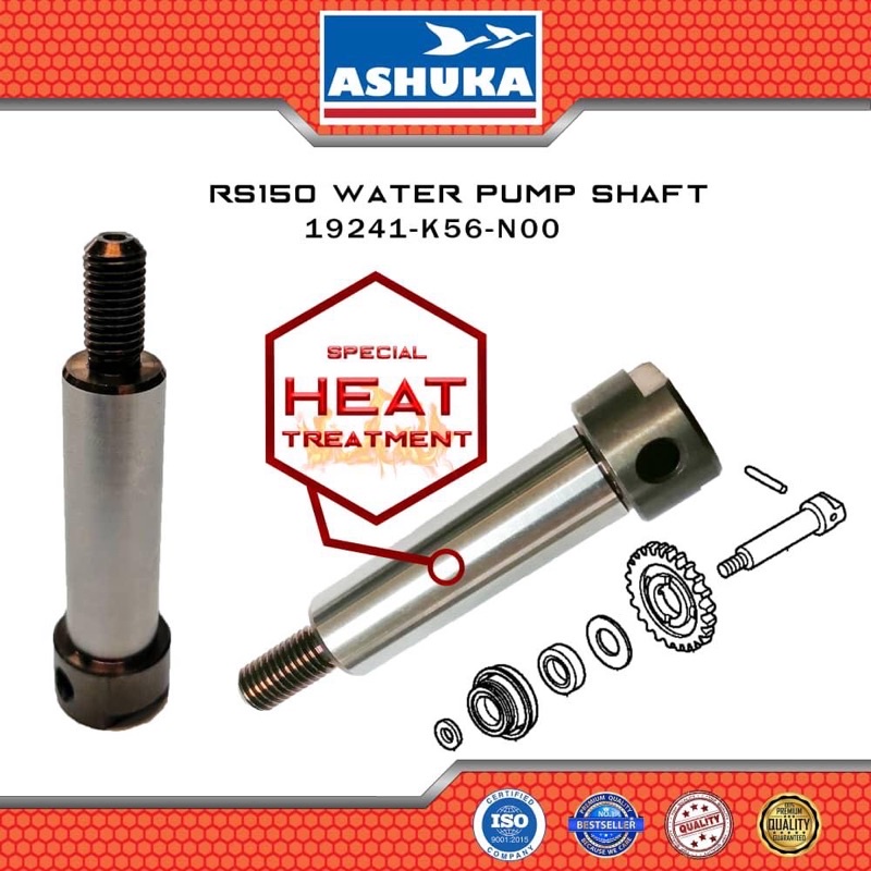 Ashuka Honda Rs150 Rs Rsx Fuel Pump Seal Water Pump Shaft And Water Pump Seal Set Ashuka Shopee 7883