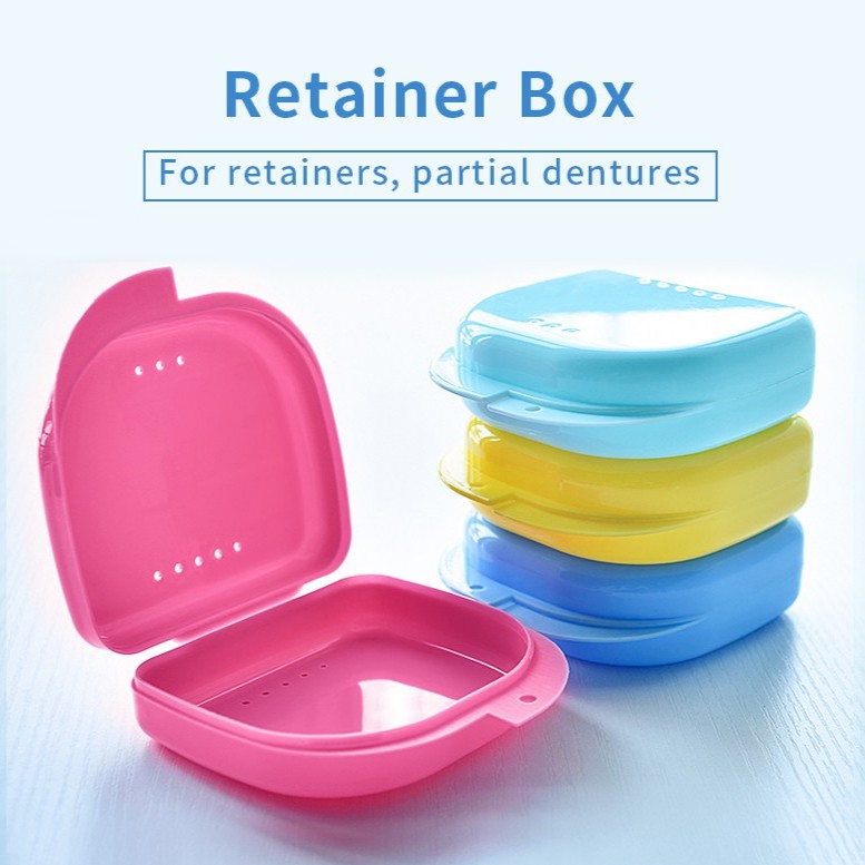 Y-Kelin Retainer Case denture box retainer box teeth case dental ...