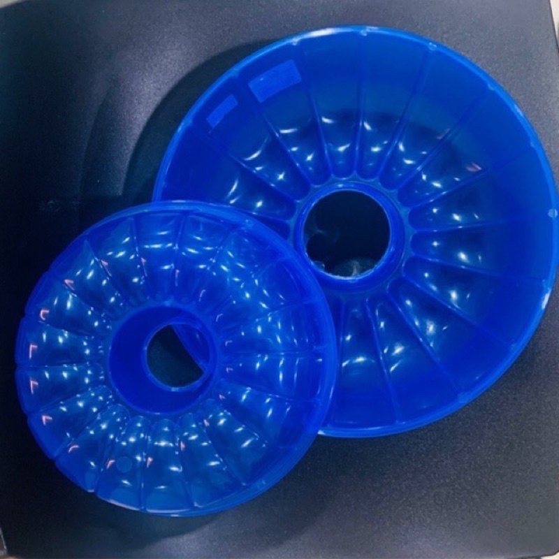 Blue Round Jelly Mould / Steamed Mould / Acuan Bulat Biru Kek Kukus