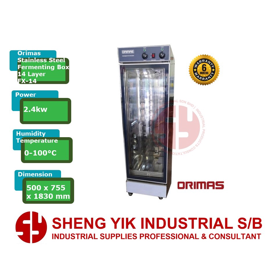 ORIMAS 12 Layer FX-12 / 14 Layer FX-14 Stainless Steel Fermenting Box ...