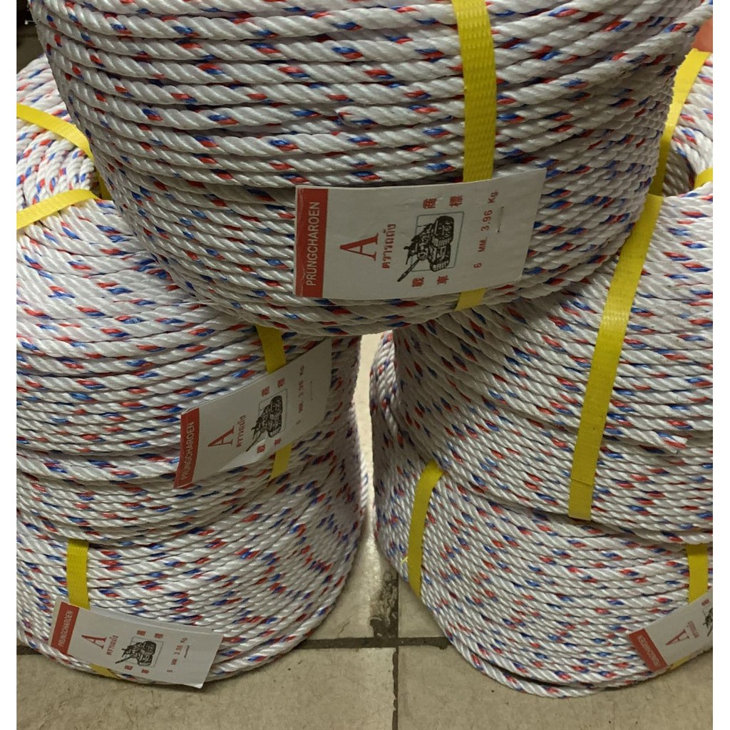 10 METER 6mm / 8mm / 10mm /14 mm / 16mm POLYPROPYLENE ROPE / P.P. ROPE ...