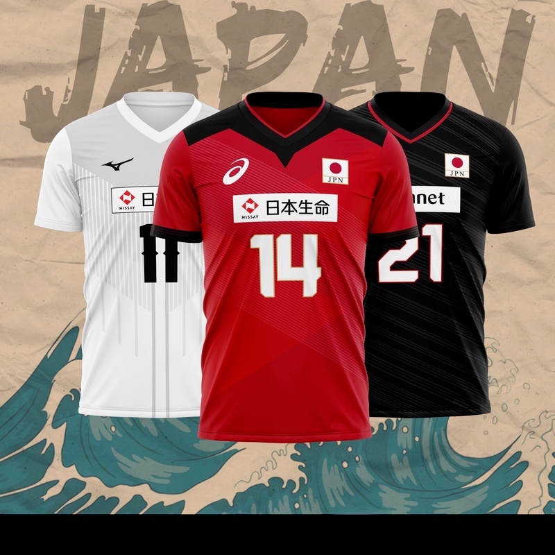 2020 Japan Olympic Volleyball Jersey Ran Takahashi Ishikawa Nishida ...