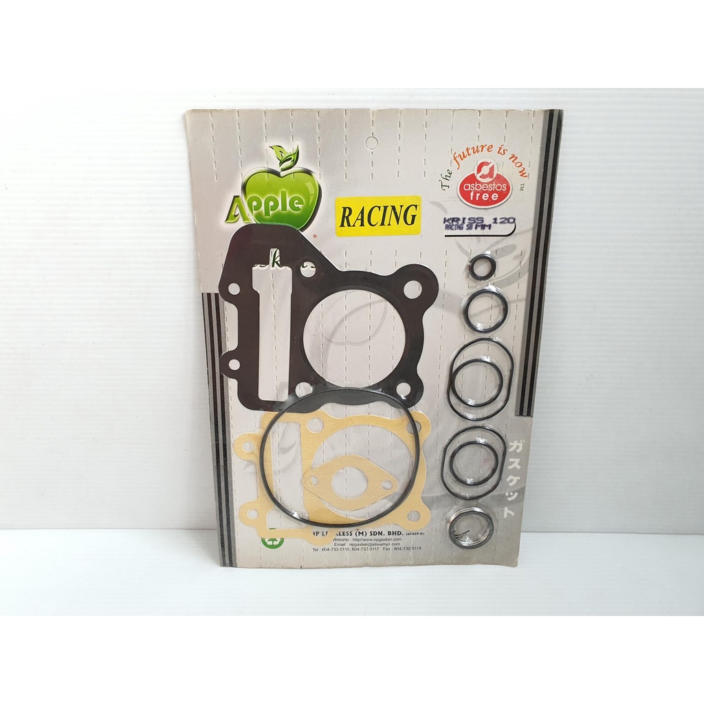 TOP SET GASKET (RACING) – KRISS120 58MM (APPLE) | Shopee Malaysia