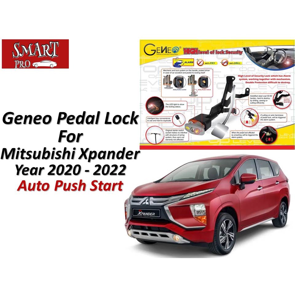 Geneo Pedal Lock For Mitsubishi Xpander Year 2020 2022 Shopee Malaysia