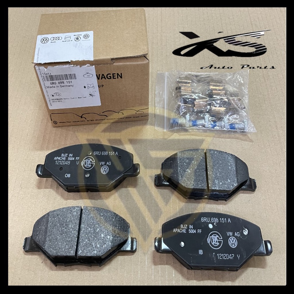 💯 ORIGINAL 💯VOLKSWAGEN POLO SEDAN POLO VENTO DISC BRAKE PAD FRONT 6RU ...