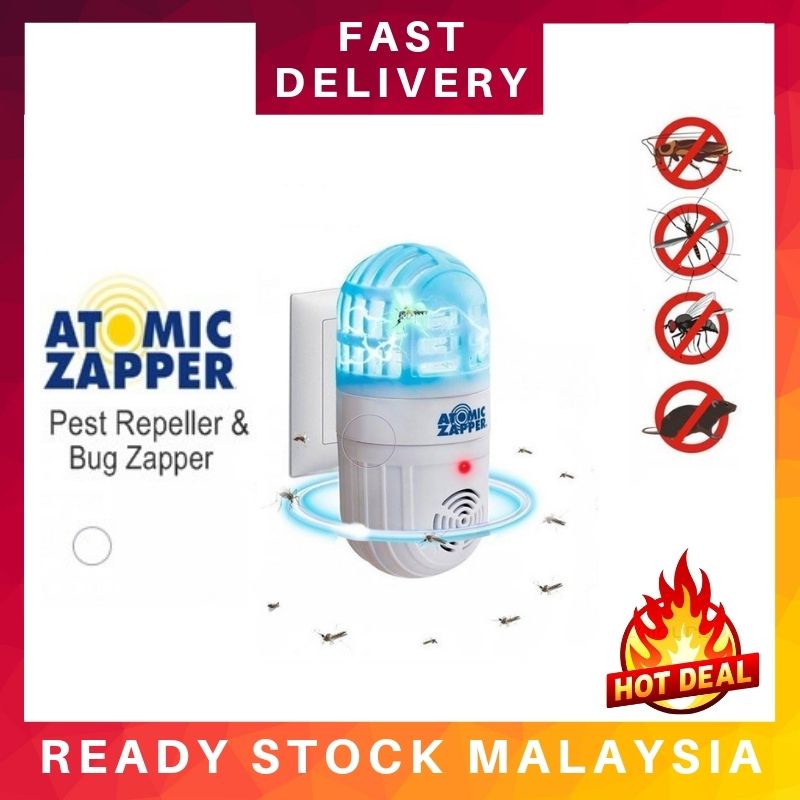 Atomic Zapper Ultrasonic Repellent Pest Control Mosquito Insect Killer ...