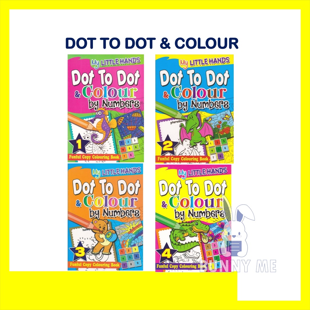 My Little Hands Dot To Dot And Colour By Numbers Mind To Mind Shopee Malaysia 7930