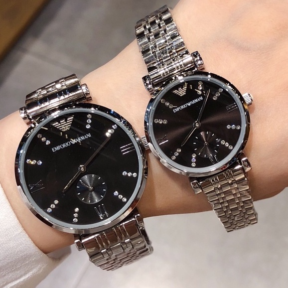 Original Emporio Armani Couple watch men watches Women Ladies Watches waterproof Quartz Wrist watch jam tangan pasangan