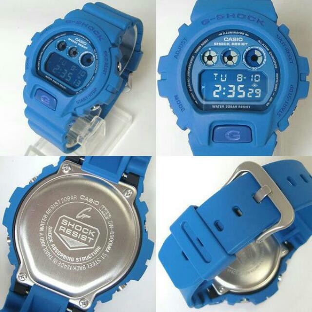 G Shock DW6900 MM2 Blue Smurf Autolight men watch digital blue dw 6900 blue jam tangan lelaki Shopee Malaysia