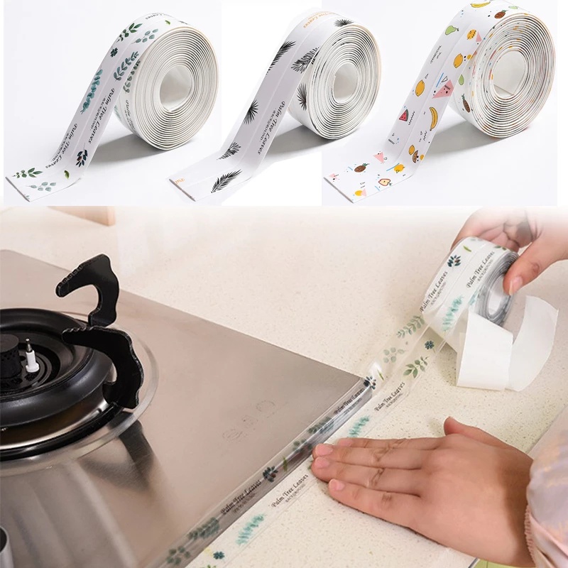 Kitchen Waterproof Mildew Proof Tape/ Adhesive Sink Door Gap Sticker ...