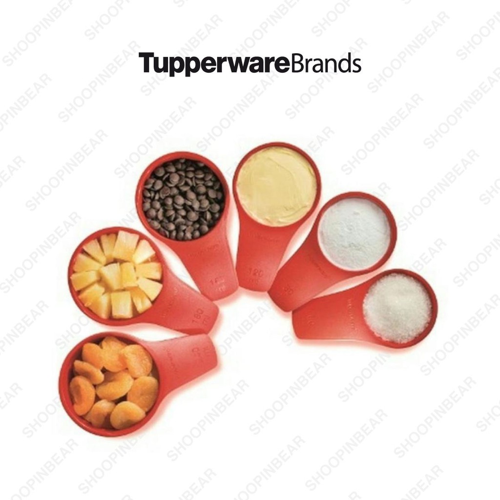 Tupperware Measuring Cup Red [11124120] Cawan Penyukat Merah | Shopee ...
