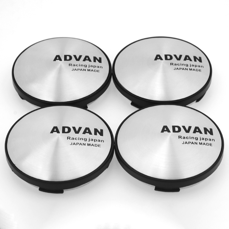 4x 68mm / 62mm Advan Nabendeckel Felgendeckel Radkappen