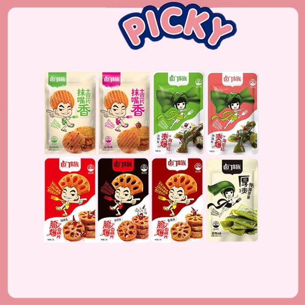卤门家族 藕片/海带/麻辣土豆/串烤鱿鱼 Lu Men Jia Zhu Lotus Root/Kelp Series | Shopee ...