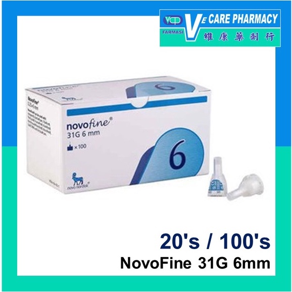 [Exp 01/2029] Novofine Blue Insulin Pen / Injection Needles 6mm 31G