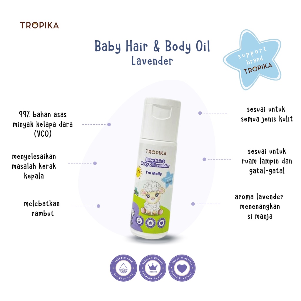 TROPIKA Body Oil Lavender VCO (30ml) | Shopee Malaysia