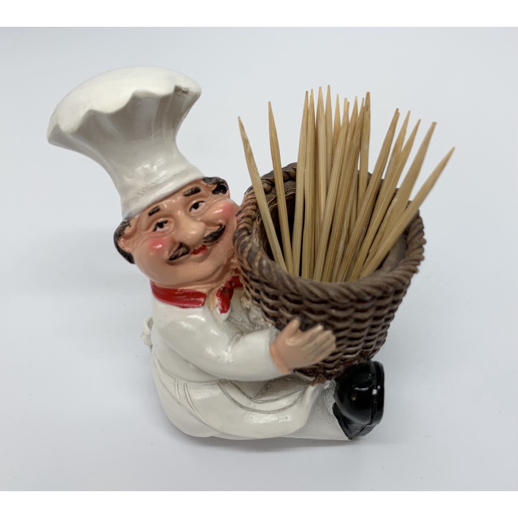 Toothpick Holder Chef Design Wooden Basket Dining Table Decor Shopee   A2e184b9fc4782257016ed8212d0cc58