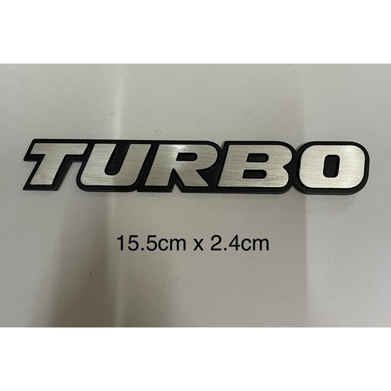 3D Alloy Metal Letter Turbo Car Emblem Badge Sticker Decal Decor emblem