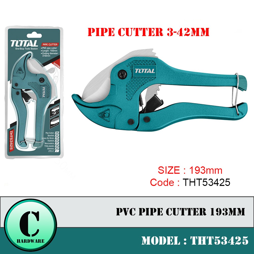 TOTAL PVC Pipe Cutter 193mm (THT53425) | Shopee Malaysia