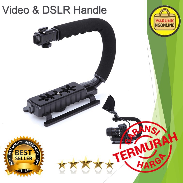 Gopro XT-375 DSLR C Shape Video Handle Grip Stabilizer | Shopee Malaysia