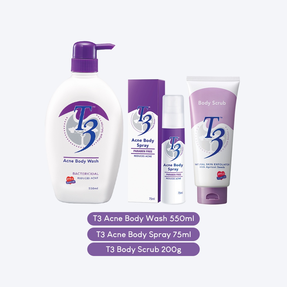 T3 Acne Body Wash pH5.5 550mL Shopee Malaysia