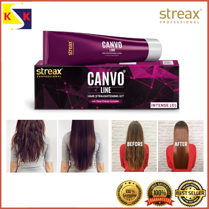 Streax canvo line outlet hair straightening kit