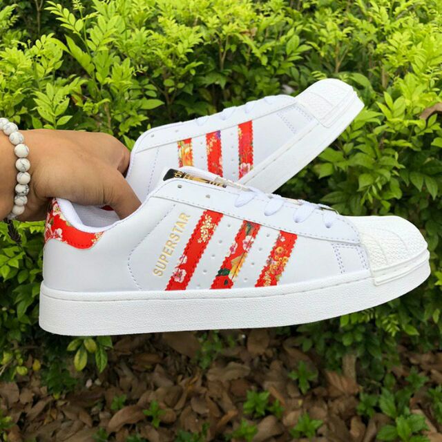 Superstar 1 shop white red floral