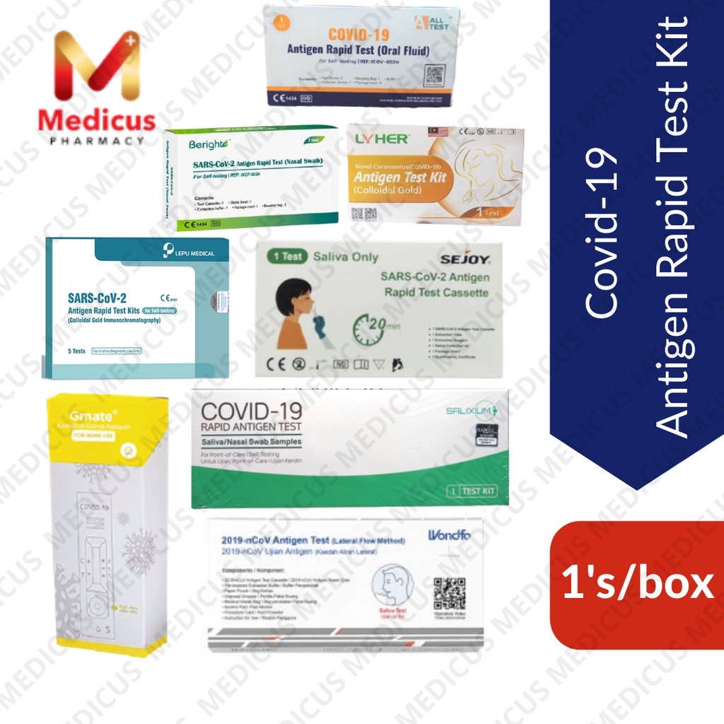 [MDA APPROVED][ORIGINAL] Covid19 RTK Self Test Kit 1's/box (Gmate/Salixium/Beright/Alltest