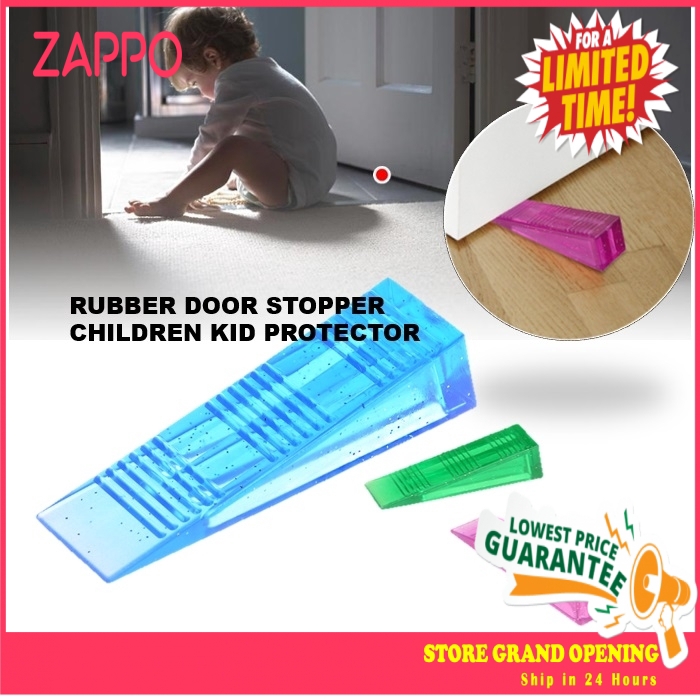ZAPPO Children Kid Safety Prevent Slamming Door Stopper Rubber Door