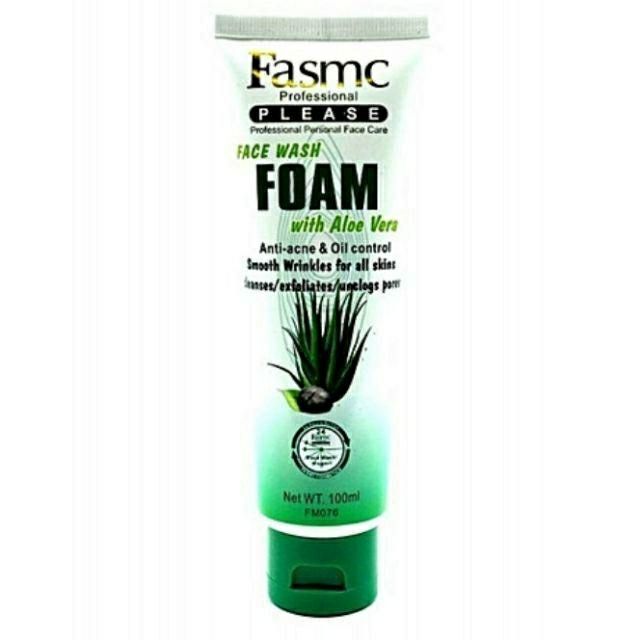 Fasmc Face Wash Foam With Aloe Vera 100 ML Shopee Malaysia