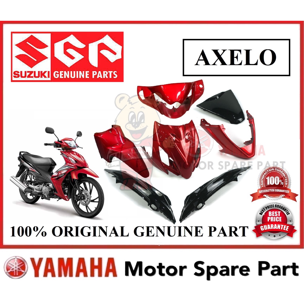 100% ORIGINAL SUZUKI AXELO COVER SET 0 BODY COVERSET BODYSET SHOOT SHOT ...