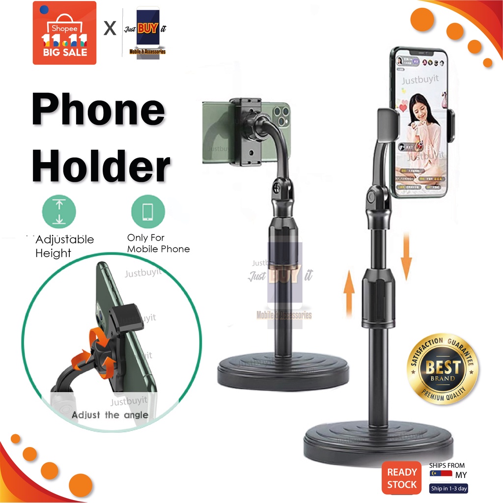 Portable Phone Holder Live Broadcast Mobile Phone Stand Adjustable ...
