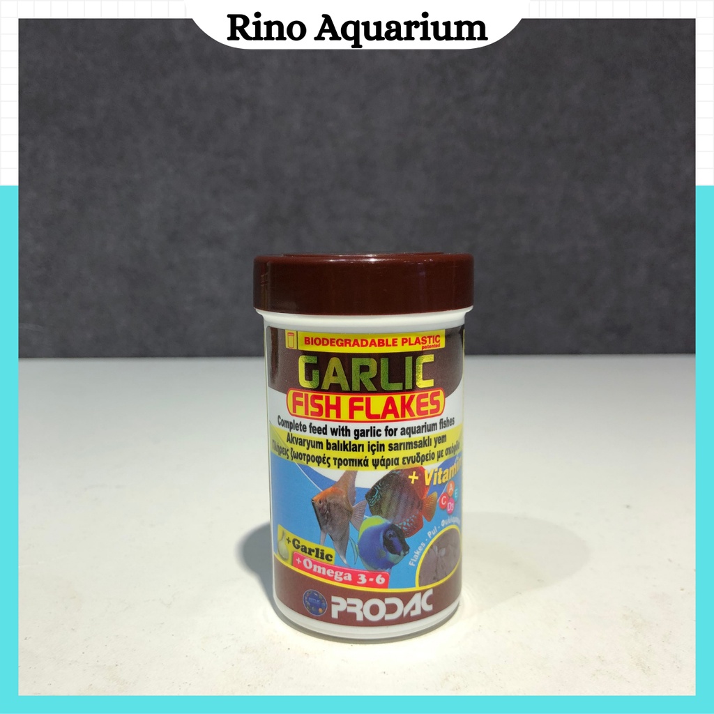Prodac Garlic Fish Flakes Dried Food With Garlic Essence For