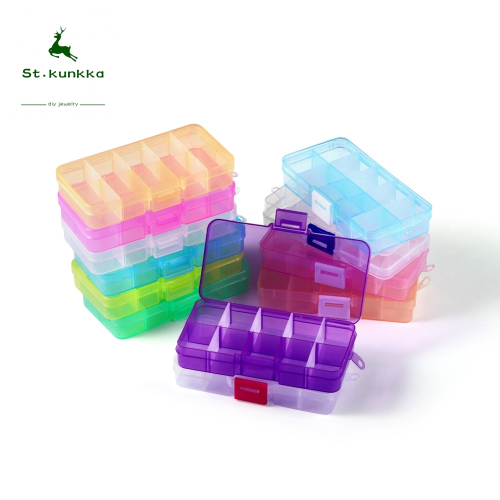 Plastic Rectangular Storage Box With 10 Compartments | Shopee Malaysia