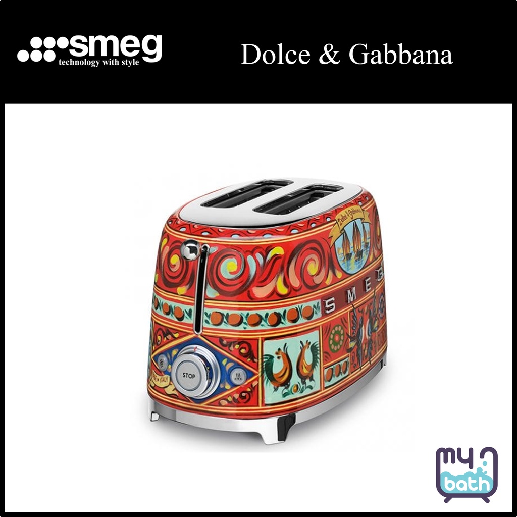 Smeg TSF01DGUK Dolce & Gabbana Bread Toaster Sicily Is My Love