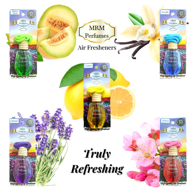 MRM Perfumes Air Freshener/Car Perfume/Pewangi Kereta/Perfume Kereta