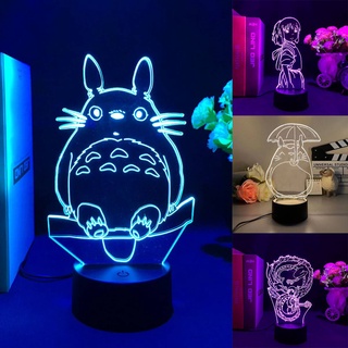 Studio Ghibli My Neighbor Totoro Small Totoro Silicone Lamp USB Room Lamp  New