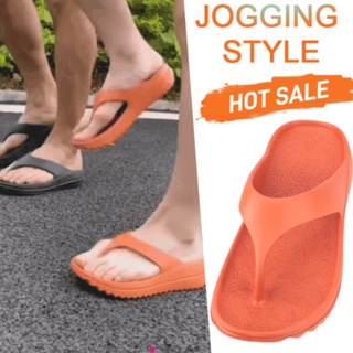 Jogging in best sale flip flops