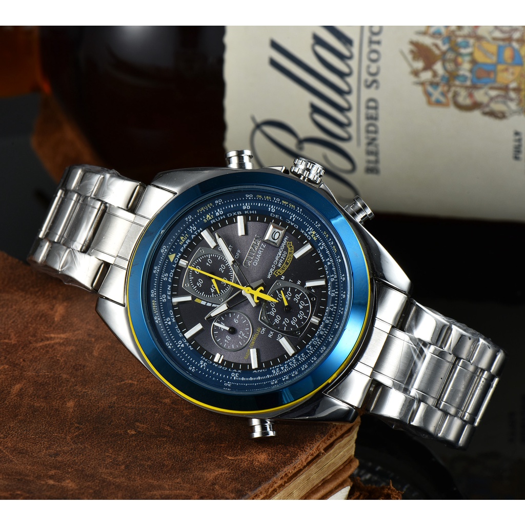 CITIZEN 2024 Blue Angel Fashion Belt Quartz Men s Watch Shopee Malaysia
