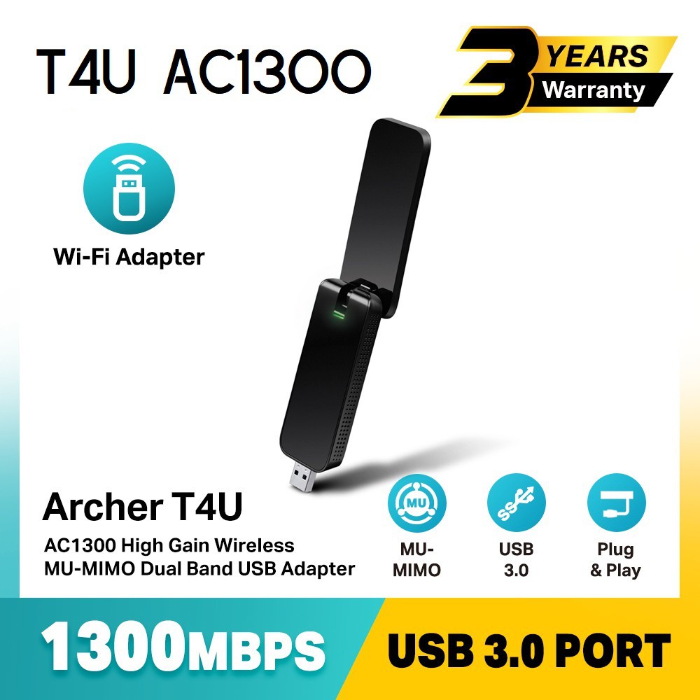 Archer T4U / T3U / T2U - AC1200 / AC600 Wireless Dual Band USB 3.0 WiFi ...