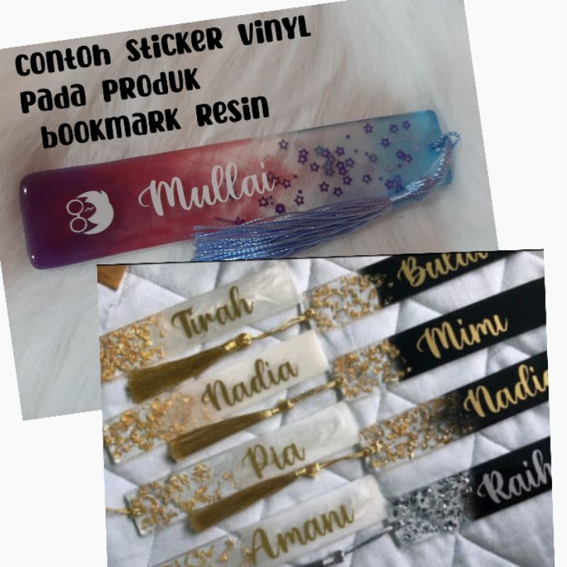 (MINIMA ORDER 5pcs-rm5) Sticker Dapur Vinyl / Sticker Nama / Custom ...