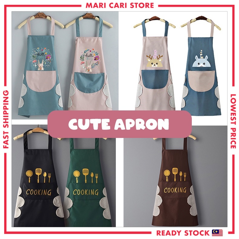 Apron Kitchen Apron Water Proof Apron Kitchen Waterproof With Hand ...