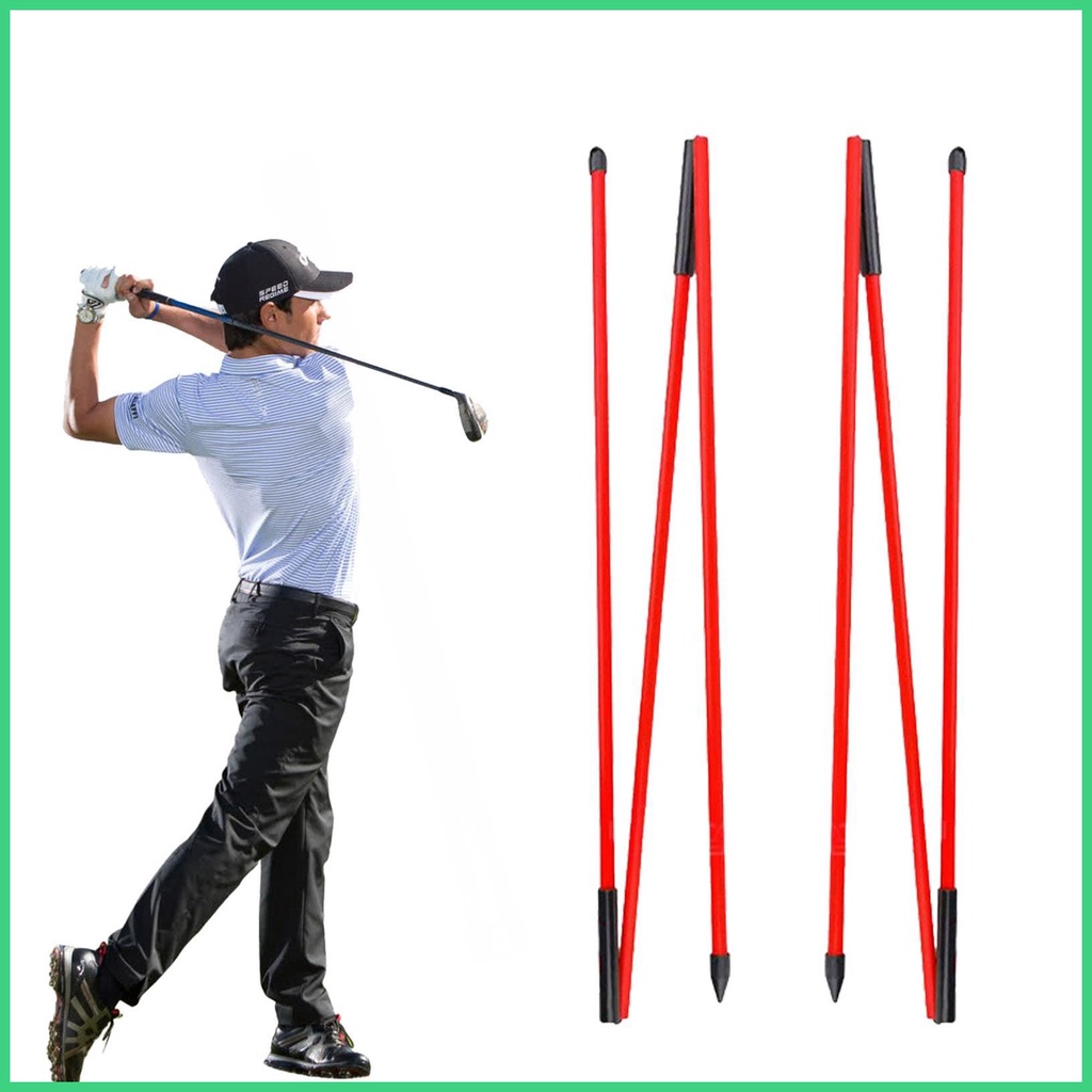 Collapsible Golf Practice Rods Golf Alignment Sticks 2 Pack Golf