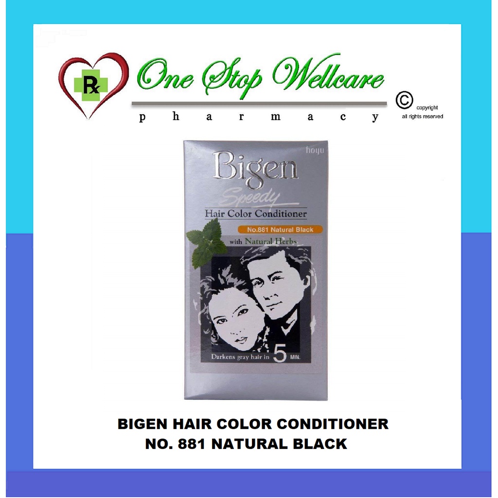 BIGEN SPEEDY HAIR COLOR CONDITIONER NO. 881 NATURAL BLACK 80G (EXP07/