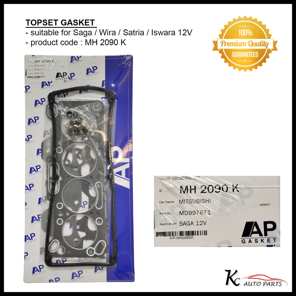 Top Set Gasket AP for Wira Iswara Saga Satria 12V Shopee Malaysia