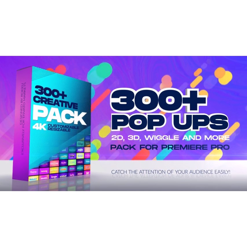 Creative Pop Ups Pack for Editor [300+ PACK]! | Shopee Malaysia