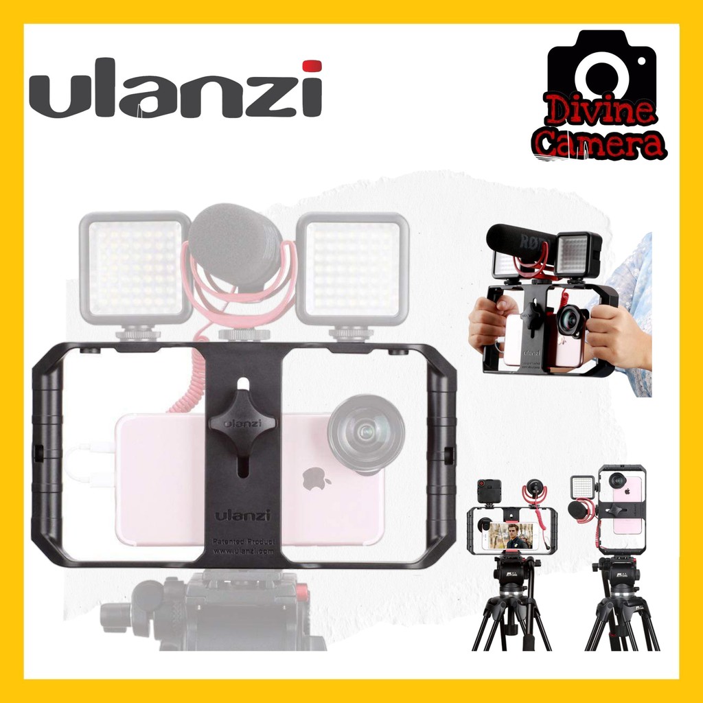 ULANZI U-Rig Pro Vidéo Rig Handheld, Stabilisateur Sartphone iPhone