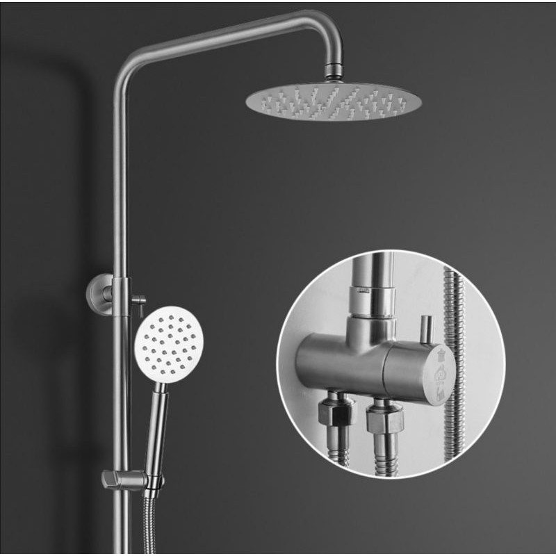 Shower set for instant water heater/ sistem Mandi untuk water heater/ shower  post/mandi/heater/joven/elba/air panas/hot | Shopee Malaysia