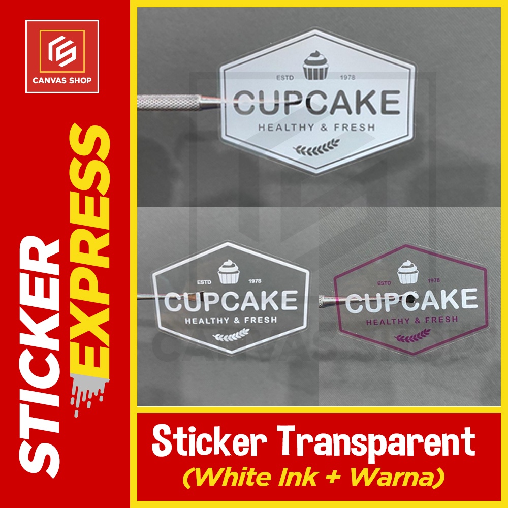 Sticker Transparent / Sticker Transparent White Ink / Print White Ink ...