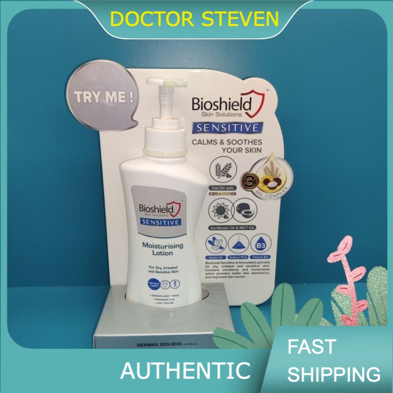 Bioshield Sensitive Moisturising Lotion Spf30 (Pump) - 230ml | Shopee ...