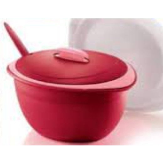 # READY STOK # TUPPERWARE INSULATED SERVER Red WITH SERVING SPOON ( 1 ...